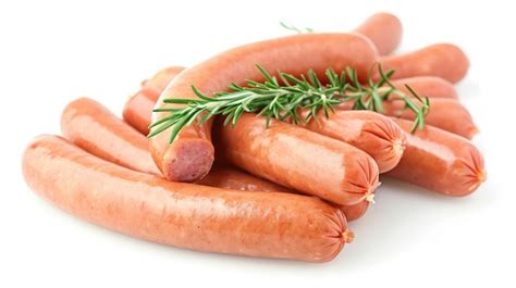 Premium Photo Boiled Sausages Isolated On White Background