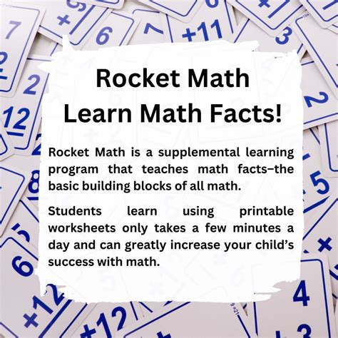 Printable Mathematics Worksheets | Rocket Math Addition for ...