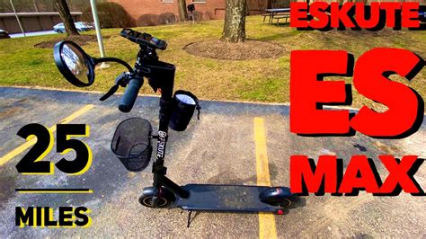 Eskute Es Max Electric Scooter Range Test Scooter Youtube