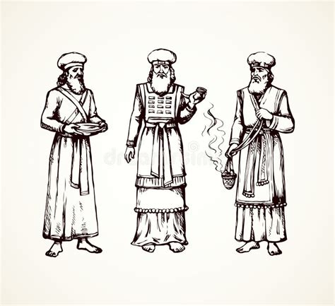 Priest Old Testament Tabernacle Stock Illustrations Priest Old