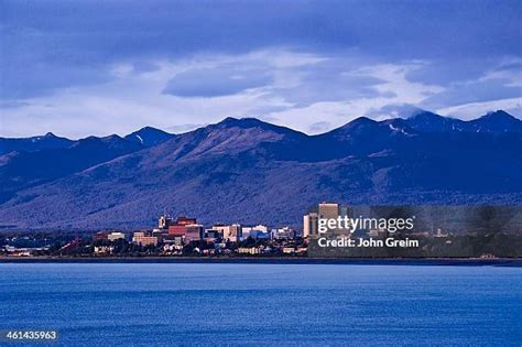 alaska skyline   premium high res pictures getty images