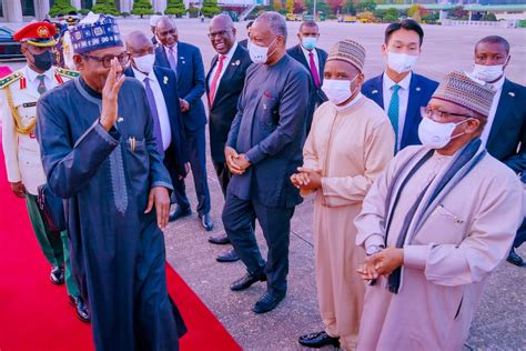 Buhari Returns To From Seoul 21st Century Chronicle