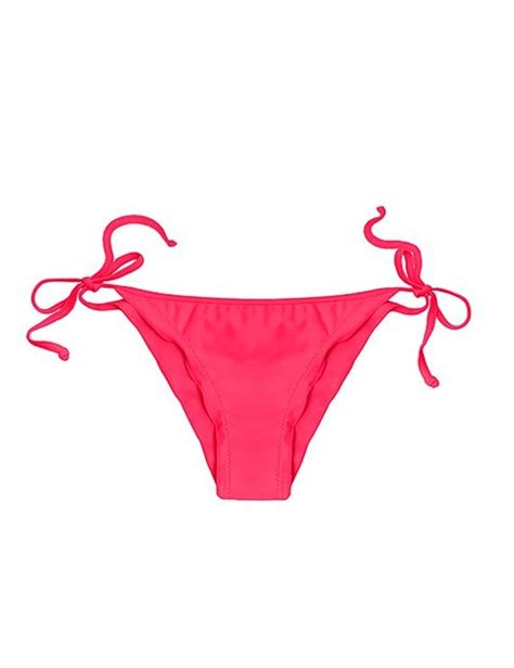 Calzon de Bikini Tanga con Amarras Negro Samia cl Tamaño XL Color ROJO