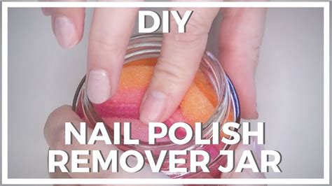 Nail Polish Remover Jar DIY YouTube