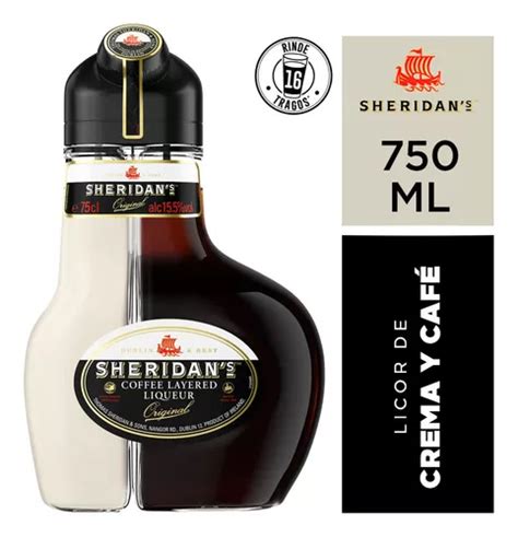 Licor Sheridans 750cc Origen Irlanda Coffee Layered Liqueur Original