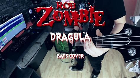 Rob Zombie Dragula Bass Cover Wtabs And Lyrics Youtube