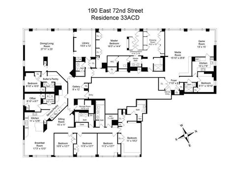 Town house floor plan, Apartment floor plans, Floor plan design