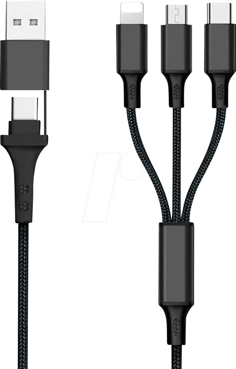 Fontastic In Charging Cable M Nylon Black At