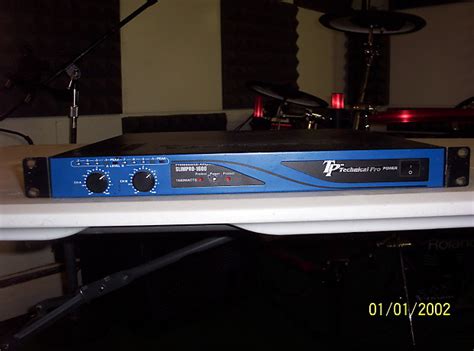 Technical Pro Slimpro Power Amplifier S Black Blue Reverb