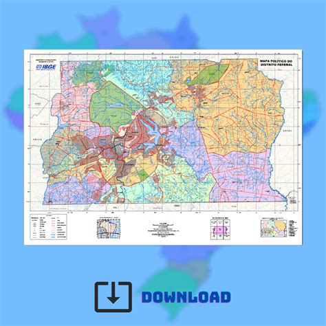 Mapa Do Distrito Federal Atualizado - Mapa Político do Estado do Distrito Federal - Download | Mapas Acadêmicos