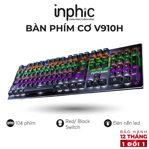 B N Ph M C Gaming Inphic V H Fullsize Ph M Red Black Switch