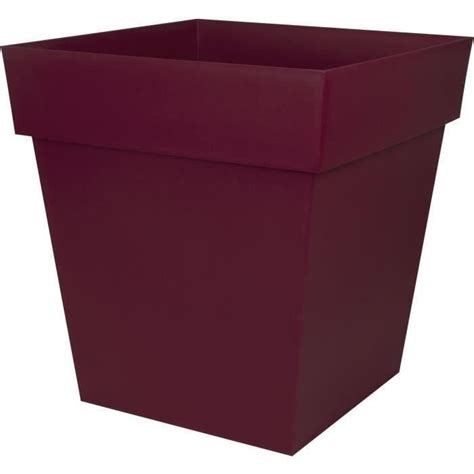 EDA Pot de Fleur Carré TOSCANE 50 cm Volume 87 L 49 5 x 49 5 x H 52