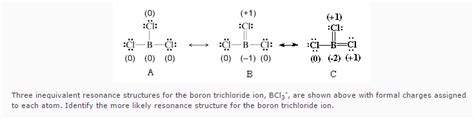 Solved: Three Inequivalent Resonance Structures For The Bo... | Chegg.com