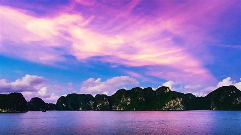 Halong Bay Vietnam Clouds Sea Sky Rocks Colors HD Wallpaper Peakpx