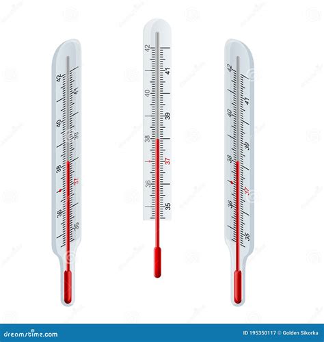 Mercury Thermometer Celsius Scale Logo High Temperature Measurement