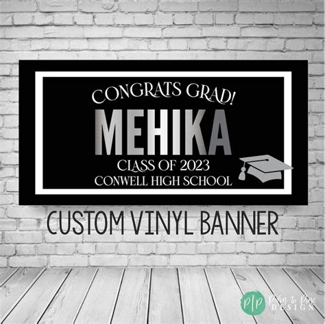 Graduation Party Banner | Graduation party banners, Custom graduation ...