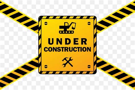 Premium Vector | Under construction sign for working area yellow ...