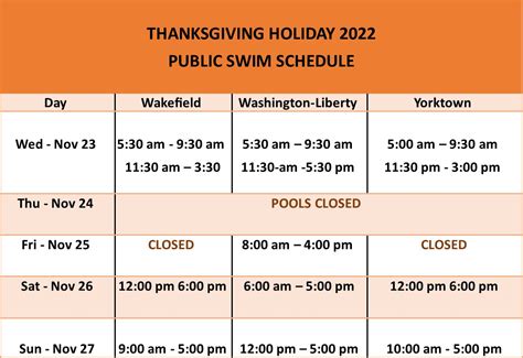 Aps Aquatics Centers On Twitter Happy Thanksgiving Please Note