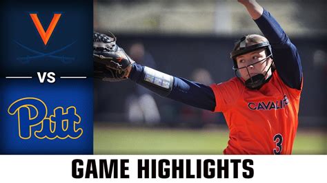 Virginia Vs Pitt Softball Highlights 2023 YouTube