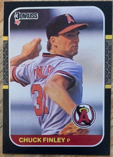 Chuck Finley 1987 Donruss Rookie Card Superstar Pitcher Wow Ebay