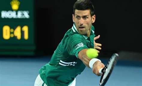 Djokovic De Retour Lopen Daustralie Voxstadium