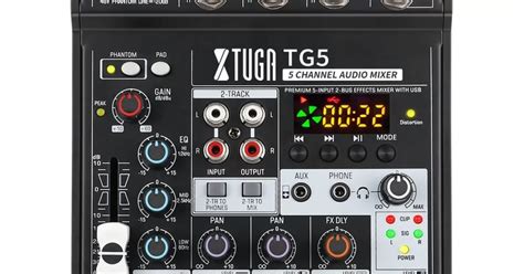 Xtuga Tg Audio Sound Mixer Channel Mini Sound Mixing Console With