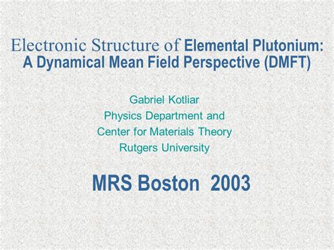 Electronic Structure Of Elemental Plutonium A Dynamical Mean Field