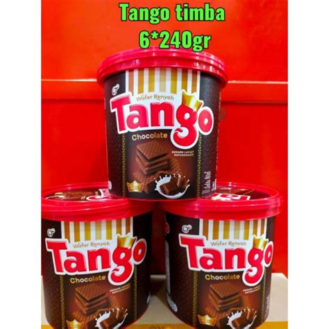 Assorted Snack Wafers Tango Dipper Chocolate Wafer Lebaran Flavor 240gr