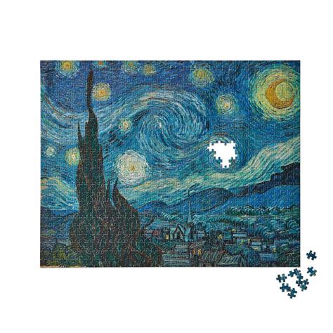 Puzzle Jigsaw Moma Van Gogh Starry Night 1000 Pieces Mox Studio