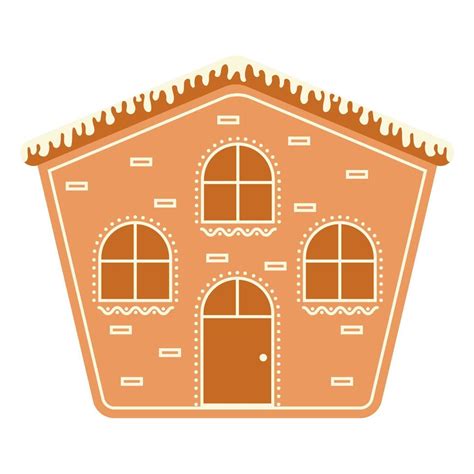 Christmas Gingerbread House Vector Illustration 11765542 Vector Art