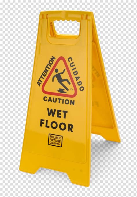 Yellow Wet Floor Sign. Flat Vector Icon. Stock Clipart | Royalty - Clip ...