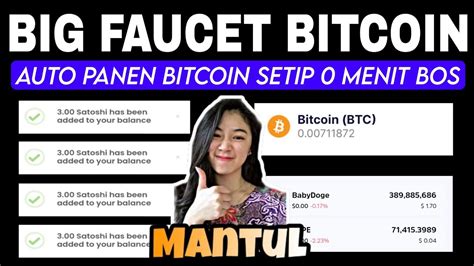 AUTO PANEN BITCOIN BOSSFAUCET BITCOIN BAYARAN SUPER BESAR FREE