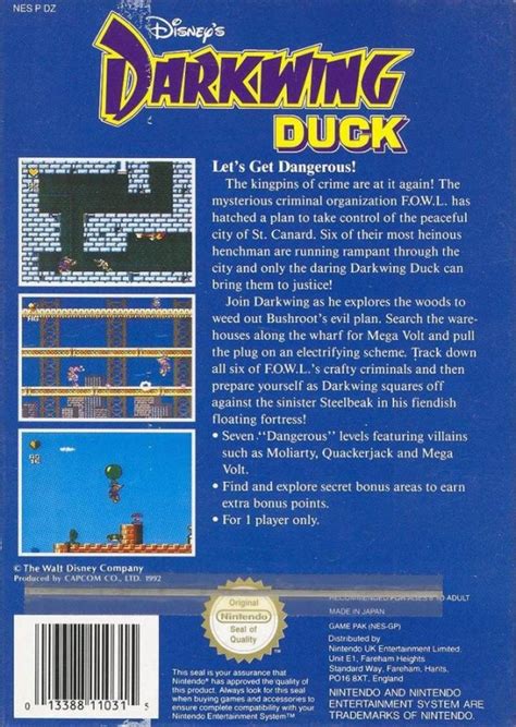 Darkwing Duck for Nintendo Entertainment System - Sales, Wiki, Release ...