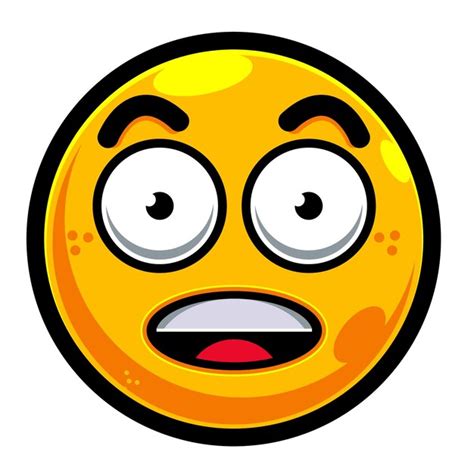 Premium Vector Emoji Surprised Faces Vector Color Yellow Happy