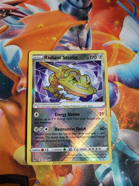 Pokemon Tcg Lost Origin Radiant Steelix Holo Rare Card Near