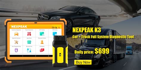 Original NEXPEAK K3 OBD2 Scanner Heavy Duty Diagnostic Tool For Car and ...