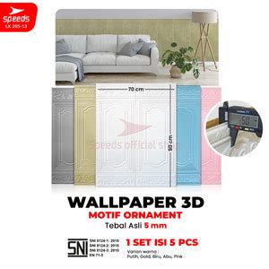 Jual SPEEDS SNI Wallpaper Dinding 3d Foam PE Sticker Dinding Wallpaper