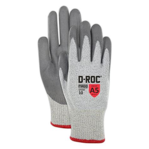 Magid D Roc Gpd590 Lightweight Polyurethane Palm Coated Cut Resistant