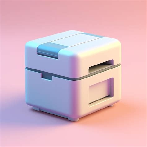 Premium Ai Image 3d Printer Icon With Colorful Background