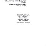 John Deere J J J Crawler Dozer Service Manual Sn Before