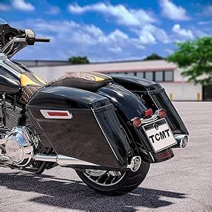 Amazon Tcmt Stretched Extended Hard Saddlebags Fit For Harley