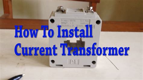 How To Install A Current Transformer