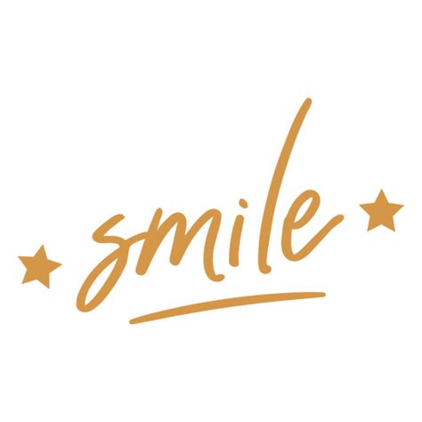 Smile Lettering Quote PNG SVG Design For T Shirts