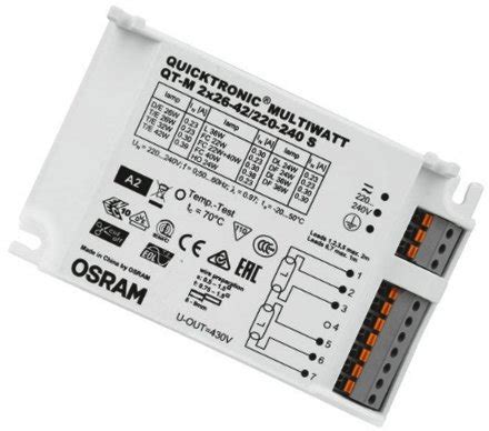 Osram QT M Quicktronic Multiwatt CFL Non Dim 2X26 42