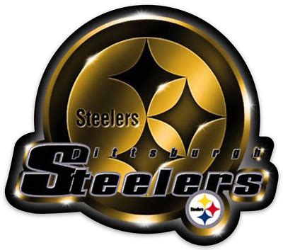 Pittsburgh Steelers Shining Logo Type NFL Football Die-cut MAGNET | eBay