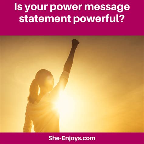 power message statement powerful  vivienne joy