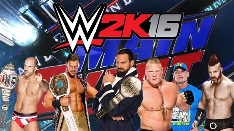 WWE 2K16 Damien Sandow Fandango Y Cesaro Vs Brock Lesnar John Cena Y