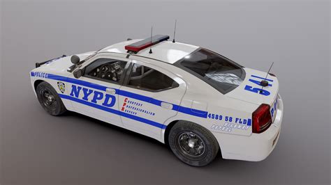 D Model Dodge Charger Newyork Police Car Vr Ar Low Poly Cgtrader