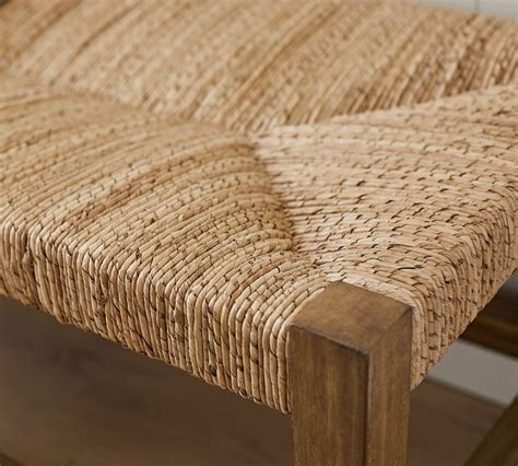 Malibu Woven Backless Bench Pottery Barn