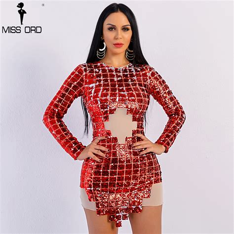 Missord 2020 Sexy O Neck Long Sleeve Elegant White Irregular Geometric